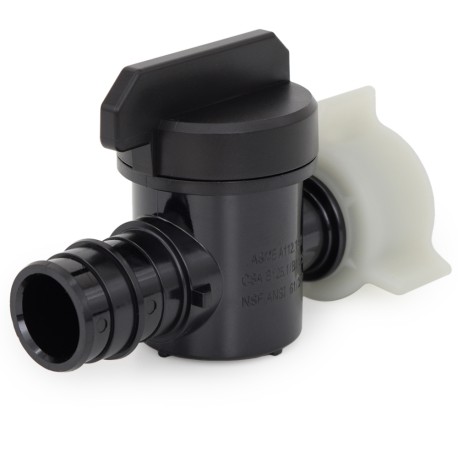Everhot 3/4" PEX-A Expansion x 3/4" FPT Swivel Poly Ball Valve, Lead-Free