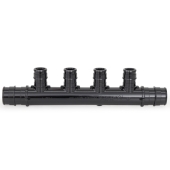 Everhot 4-Branch PEX-A Expansion (F1960) Poly-Alloy Manifold, 1/2" Ports x 3/4" Inlet/Outlet, Open-Style, Lead-Free - Image 1