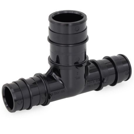 Everhot 3/4" x 3/4" x 1" Expansion PEX Tee, Lead-Free