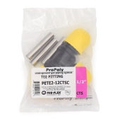 Oil Creek Plastics 1/2" CTS Compression Tee for Yellow PE Gas Pipe - Image 4