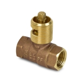 Sioux Chief HearthMaster Straight Log Lighter Gas Valve Kit (Valve, Polished Brass Flange and Key), NG or LP - Image 2