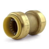 OmniGrip 1" x 1" Push To Connect Coupling, Lead-Free - Image 1