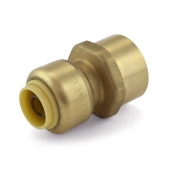 OmniGrip 3/8" Push To Connect x 1/2" FNPT Adapter, Lead-Free - Image 1