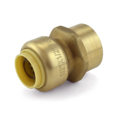 OmniGrip 1/2" Push To Connect x 1/2" FNPT Adapter, Lead-Free