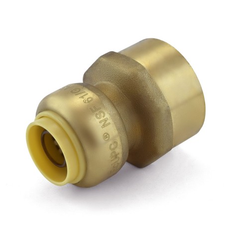 OmniGrip 1/2" Push To Connect x 3/4" FNPT Adapter, Lead-Free