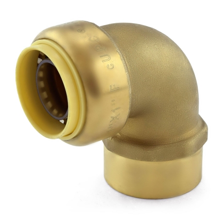 OmniGrip 1" Push To Connect x 1" FNPT Elbow, Lead-Free