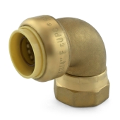 OmniGrip 3/4" Push To Connect x 3/4" FNPT Swivel Elbow, Lead-Free - Image 1