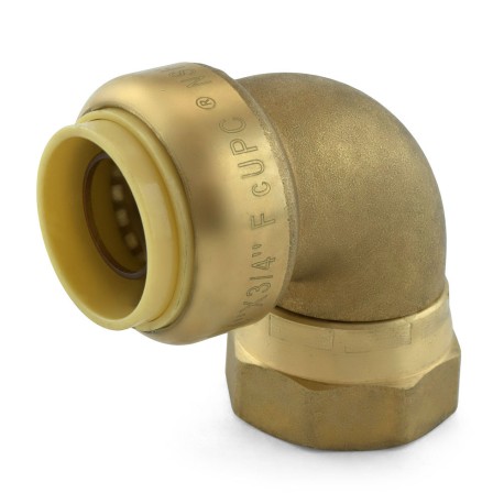 OmniGrip 3/4" Push To Connect x 3/4" FNPT Swivel Elbow, Lead-Free