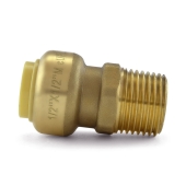 OmniGrip 1/2" Push To Connect x 1/2" MNPT Adapter, Lead-Free - Image 3