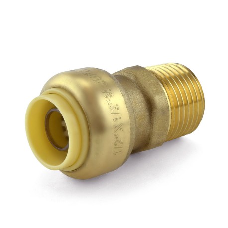 OmniGrip 1/2" Push To Connect x 1/2" MNPT Adapter, Lead-Free