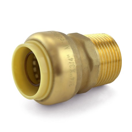 OmniGrip 3/4" Push To Connect x 3/4" MNPT Adapter, Lead-Free