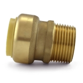 OmniGrip 1" Push To Connect x 1" MNPT Adapter, Lead-Free - Image 3