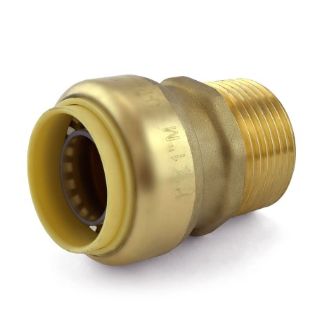 OmniGrip 1" Push To Connect x 1" MNPT Adapter, Lead-Free