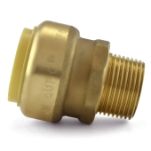 OmniGrip 1" Push To Connect x 3/4" MNPT Adapter, Lead-Free - Image 3