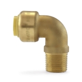 OmniGrip 3/8" Push To Connect x 3/8" MNPT Elbow, Lead-Free - Image 2