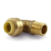 OmniGrip 3/8" Push To Connect x 3/8" MNPT Elbow, Lead-Free - Image 3