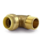 OmniGrip 3/4" Push To Connect x 3/4" MNPT Elbow, Lead-Free - Image 3
