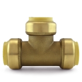 OmniGrip 1" x 1" x 1" Push To Connect Tee, Lead-Free - Image 2