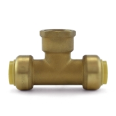 OmniGrip 1/2" Push To Connect x 1/2" FNPT Tee, Lead-Free - Image 2
