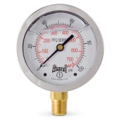 Winters 0-100 psi Liquid Filled Pressure Gauge, 2-1/2" Dial, 1/4" NPT - Image 1