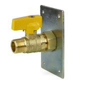 ProFlex ProFlex Termination Plate w/ 1/2" (MIP x CSST) Gas Ball Valve - Image 1