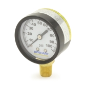 Boshart 0-100 psi, Brass Pressure Gauge, 2" Dial, 1/4" NPT - Image 2