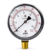 Winters 0-32" Water(H2O)/oz Pressure Gauge, 2-1/2" Dial, 1/4" NPT - Image 1