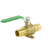 Wright Valves 3/4" Expansion PEX Brass Ball Valve w/ Drop Ears, Lead-Free - Image 2