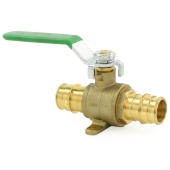 Wright Valves 3/4" Expansion PEX Brass Ball Valve w/ Drop Ears, Lead-Free - Image 3