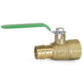 Wright Valves 1" PEX Expansion x 1" FPT Brass Ball Valve, Lead-Free - Image 2