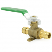 1/2" Expansion PEX Brass Ball Valve w/ Drop Ears, Lead-Free Wright Valves