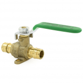 1/2" Expansion PEX Brass Ball Valve w/ Drop Ears, Lead-Free Wright Valves