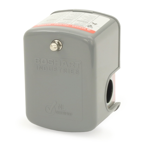 Boshart Well Pump Pressure Switch, 40-60 psi, 1/4" FPT, Standard Duty
