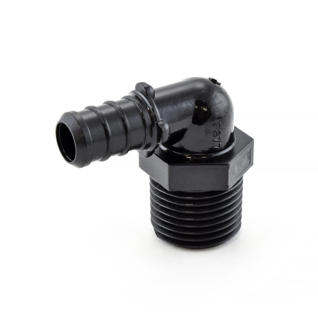 Everhot 1/2" PEX x 1/2" Male Threaded Elbow, Poly Alloy, Lead-Free