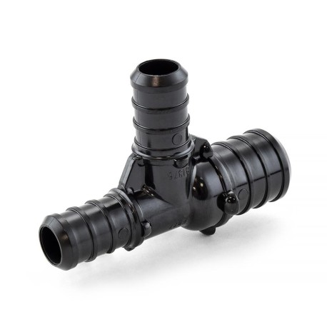 Everhot 3/4" x 1/2" x 1/2" PEX Tee, Poly Alloy, Lead-Free