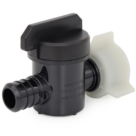 Everhot 3/4" PEX x 3/4" FPT Swivel Poly Ball Valve, Lead-Free