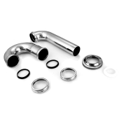 Matco-Norca 1-1/2" P-Trap, 22GA, Chrome Plated Brass, w/ Die Cast Zinc Slip Nuts - Image 2