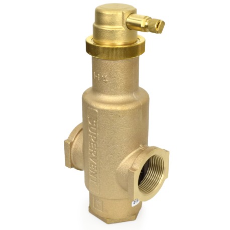 Honeywell-Resideo 1-1/4" Threaded, SuperVent Air Eliminator