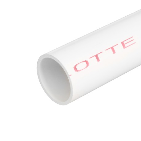 Charlotte Pipe 2" x 4ft PVC Pipe, Solid Core, Sch40
