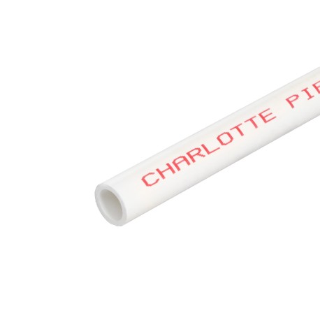 1/2" x 3ft PVC Pipe, Solid Core, Sch40 Charlotte Pipe