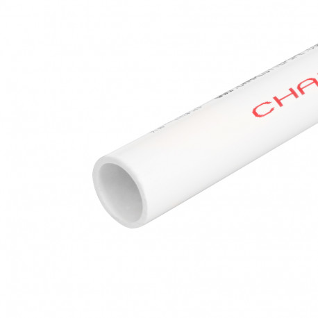 1-1/4" x 5ft PVC Pipe, Solid Core, Sch40 Charlotte Pipe