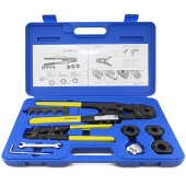 Everhot PEX Crimp Tool Kit w/ Decrimper for sizes 3/8", 1/2", 5/8" and 3/4" - Image 1