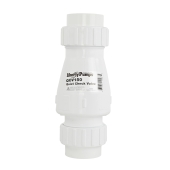 Liberty Pumps 1-1/2" Quiet PVC Check Valve w/ Unions, Solvent Weld - Image 1