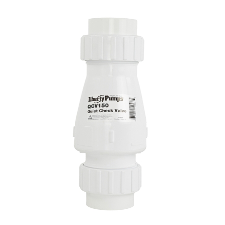 Liberty Pumps 1-1/2" Quiet PVC Check Valve w/ Unions, Solvent Weld