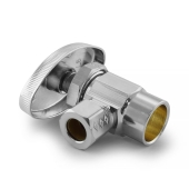 BrassCraft 1/2" Sweat x 3/8" OD Compr. Angle Stop Valve (Multi-Turn), Lead-Free - Image 2