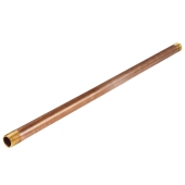 Everhot 1" x 18" Brass Pipe Nipple - Image 1
