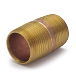 1" x 2" Brass Pipe Nipple