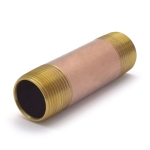 1" x 4" Brass Pipe Nipple