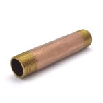 1" x 6" Brass Pipe Nipple