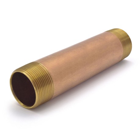 Everhot 1-1/2" x 10" Brass Pipe Nipple